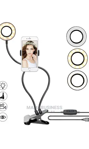 LED Selfie Ringlight With Phone Holder