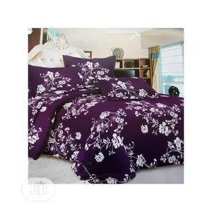Floral Duvet,Bedsheet With 4 Pillow Cases-6x6