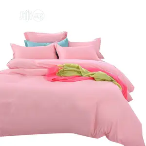 Quality Pink 6X6 Duvet,Bedsheet With 4 Pillow Cases