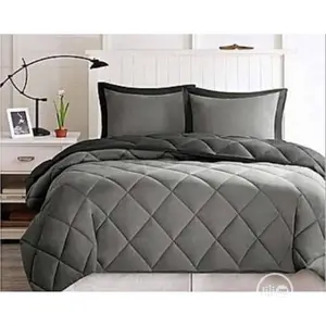 Quality Ash Colour Duvet,Bedsheet With 4 Pillow Cases