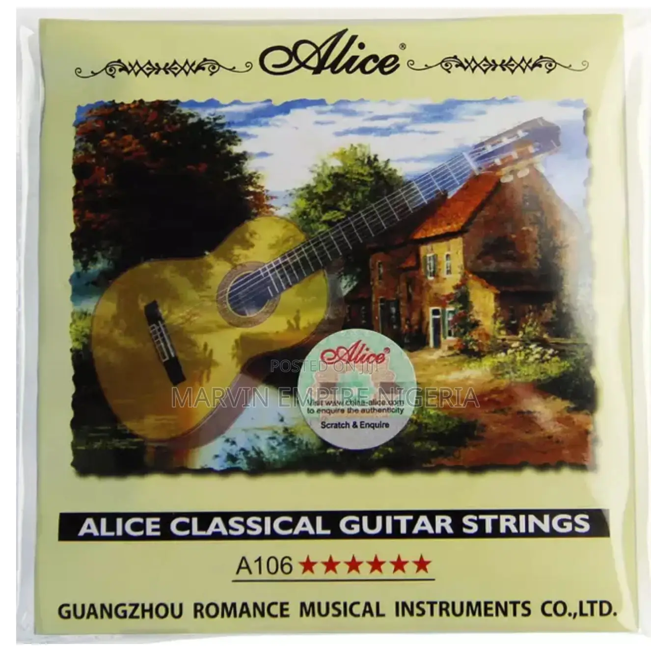 2 Packs Classical, Nylon, Rubber Guitar String (Strings)