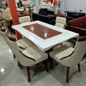 Unique Design Marbel Dining Tables With 6 Chairs