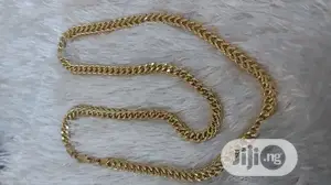 Pure 18karat Solid Gold Necklace Franco Thick Design