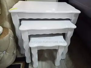 Italian Unique Wooden Side Stools Tables