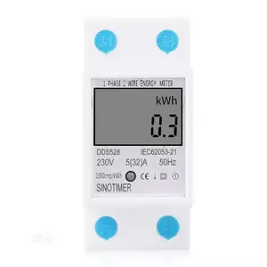 Single Phase Power Consumption Meter 230V AC 50hz