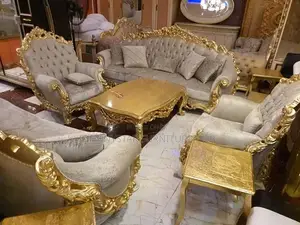 Italian Royal Sofa by 7 Seaters With Center Table and 2 Side