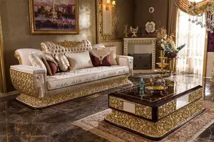 Italian Royal Sofa Chairs by 7 Seaters With Center Tables