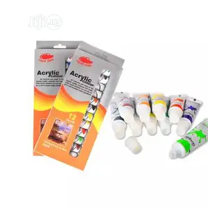 12ml Kids Student Art Paint 12 Colors Acrylic Wall Cloth