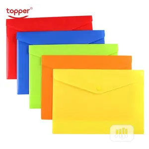 12pcs Plastic A4 Folderstransparent File Bag Document Hold