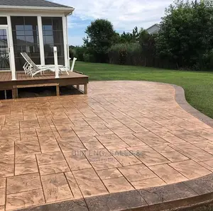 Compound Floor Design Stamped Concrete Color Hardener