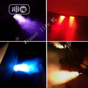 Auto Exhaust Muffler Emitting Led Light.