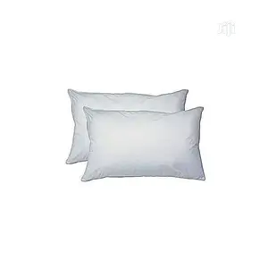 Quality Fibre Filled White Sleeping Pillows-2 Pieces