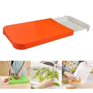 Collapsible Chopping Board With Basket and Drainage