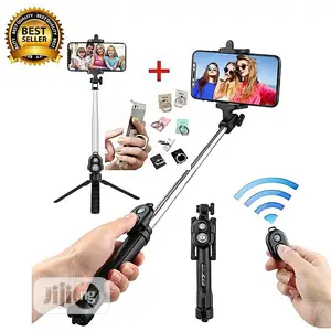 Remote Controller Bluetooth Tripod Selfie Stick
