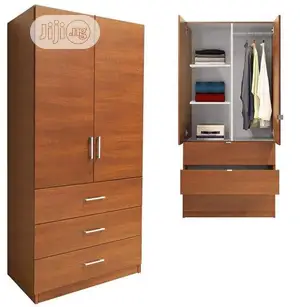 Quality Wooden Double Door Standing Wardrobe.