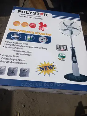 Polystar Rechargeable Fan 16inches With Remote Control