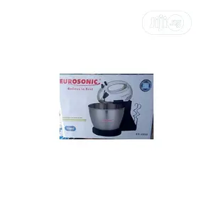 Eurosonic Hand Mixer With 2litre Stainless Bowl-Cake/Barter