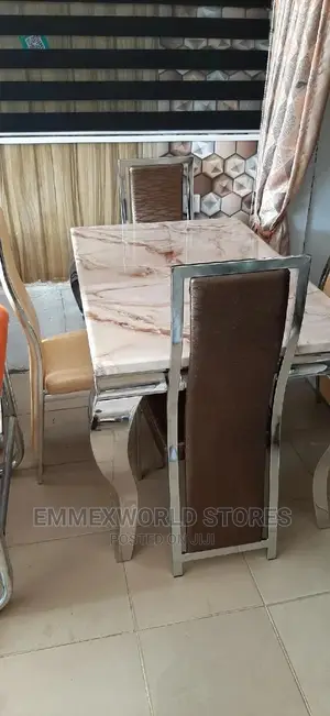 Marble Dinning Set With 4 Chairs