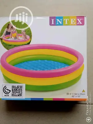 Intex Inflatable Rainbow Colors Swimming Pool 1.14m X 25cm