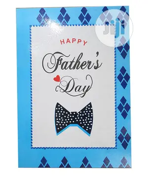 Father’S Designed Day Card -Blue Multi-A4 Size 30cm by 21cm