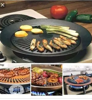 ￼ Kitchen / Home Stove Top Smokeless Indoor BBQ Grill