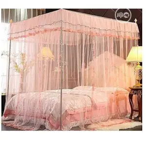 Royal Mosquito Net Canopy Lace Luxury 4 Corner Square Style