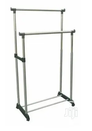 Double Pole Telescopic Cloth Hanger
