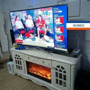 Italian Unique Fireplace TV Stand