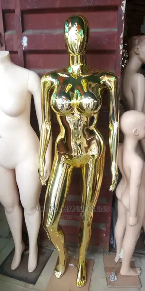 Busty Size 12 Gold Chrome Mannequins