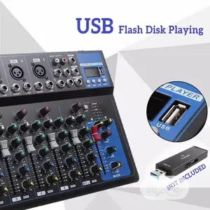 Portable 7 Channels Audio Mixer