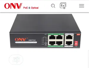 Onv 4port Poe Switch + 2 Uplinks 10/100m 6port