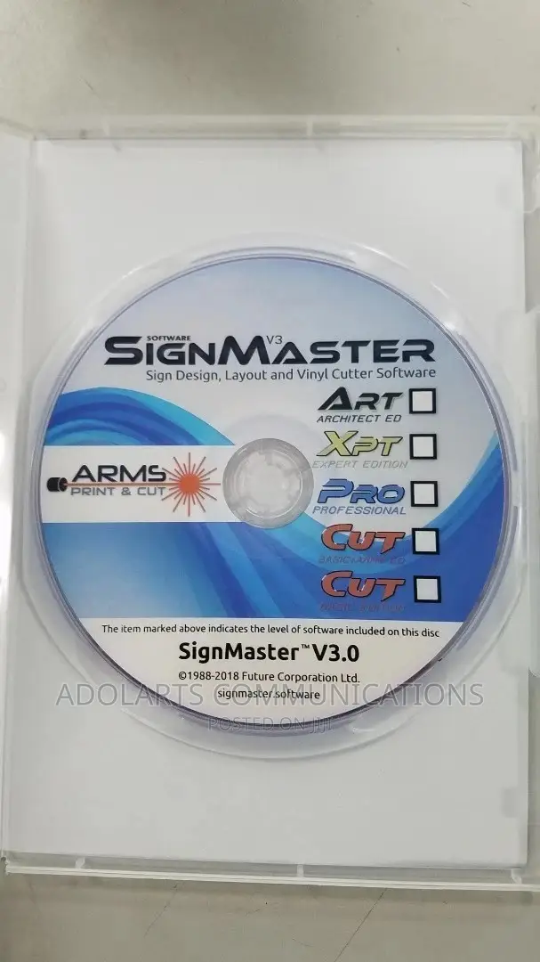 4ft Cutting Plotter + Camera Scan Signmaster Software