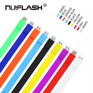 Multicolor Silicone Bracelet Wrist Band Flash Memoria Usb Stick 4GB 8G