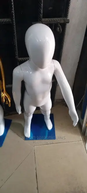 Unisex Glossy White Babies Mannequin