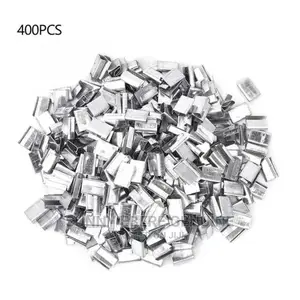 400pcs Open Type Zinc Plated Steel Strapping Seals