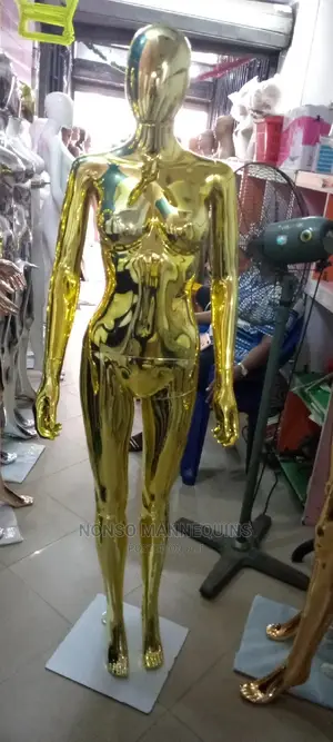 Faceless Medium Best Gold Chrome Female Mannequin