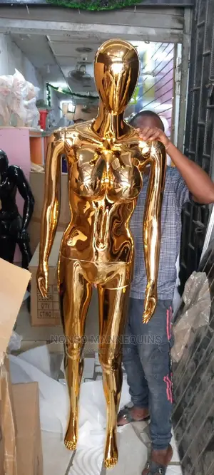 Rose Gold Chrome Female Mannequin