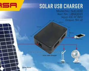 Qasa Solar USB Charger Direct Panel Phone Charger