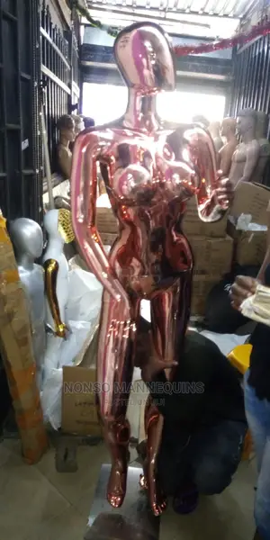 Rose Gold Off Busty Female Mannequin Display