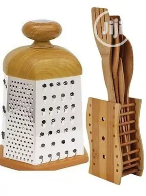 Wooden Kitchen Utensils Set of 5
With Grater