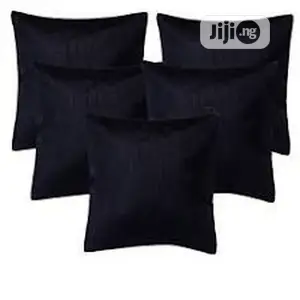 Super 5 Pieces Black Throw Pillows