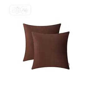 Cute 2 Pieces Brown Throw Pillows