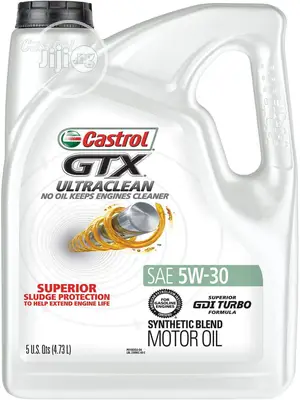 Castrol GTX ULTRACLEAN 5w-30 Synthetic Blend Motor Oil, 5L