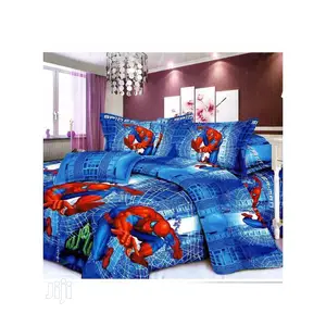Spiderman Duvet,Bedsheet With 4 Pillow Cases