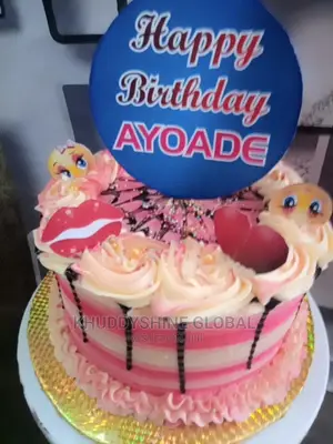 Pinky Birthday Cake