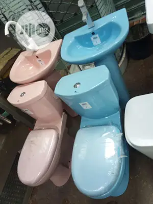 Coloured W/C With Wash Hand Basin