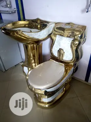 Executive Gold Set W/C And Wash Hand Basin