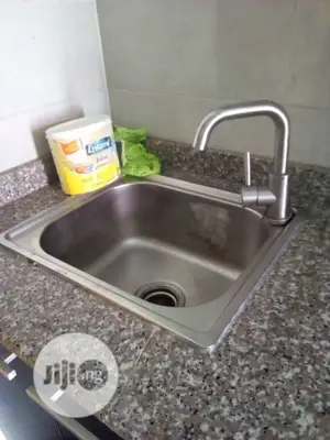 Only Bow Kitchen Sink With 3inch Wast And Hot And Cold Mixer Tap