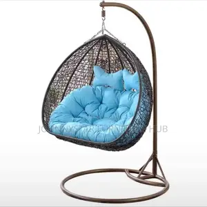 Italian Rattan Swing Chairs With Cushion
