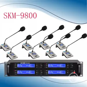 Brand New 8in1 Set UHF Conference Wireless Microphone System